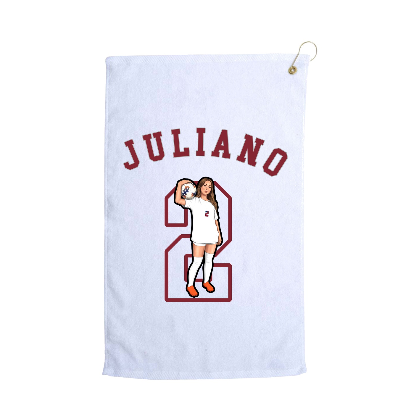 Golf Towel — Shirsey Arch in White