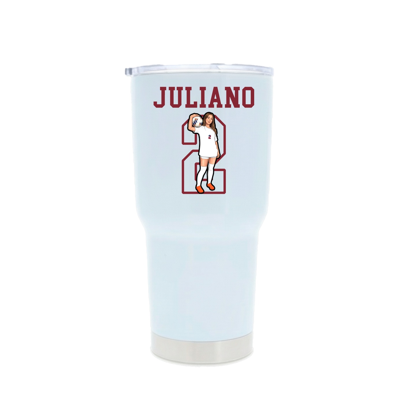 30oz Stainless Steel Tumbler — Shirsey in White