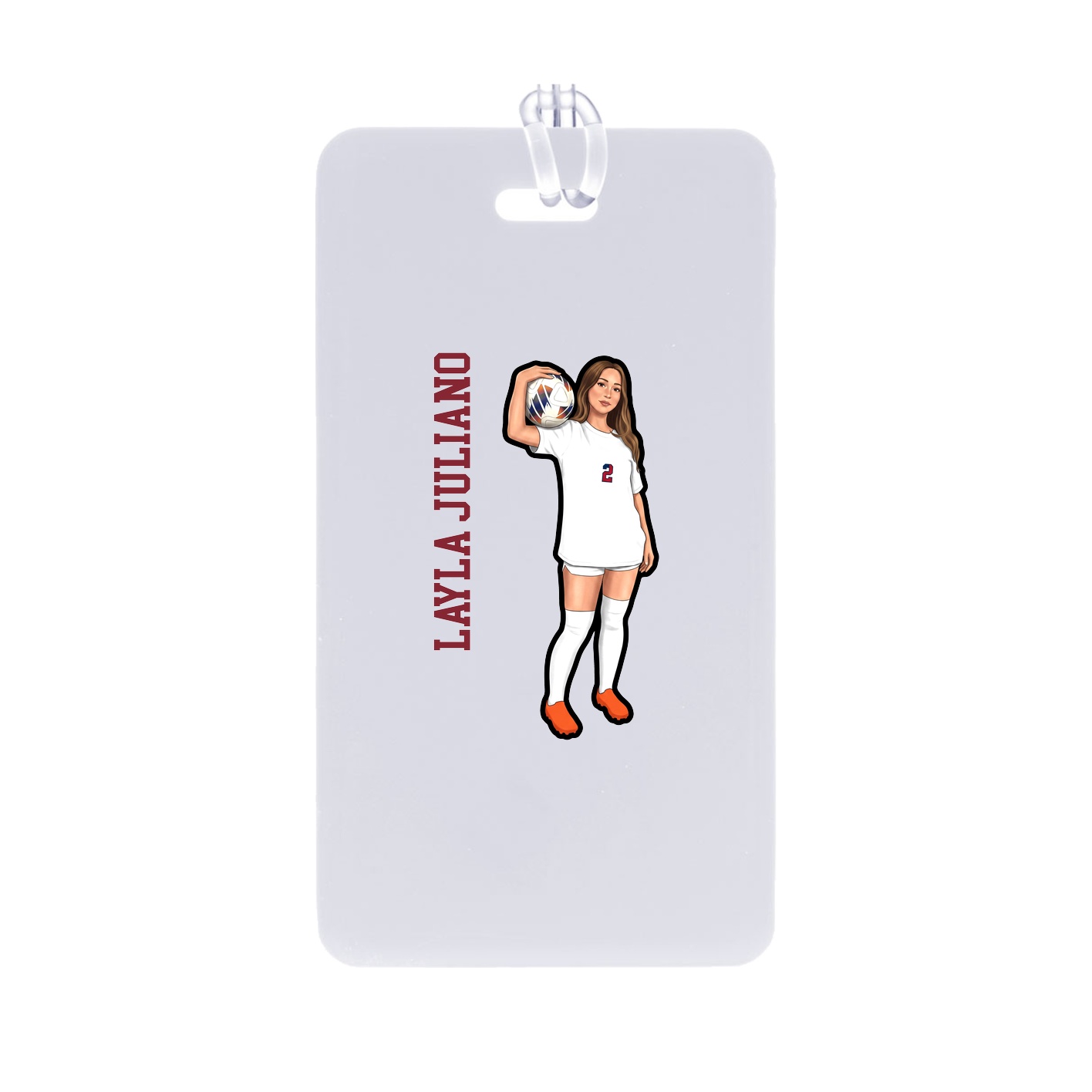 Bag Tag — Name Vertical in Classic