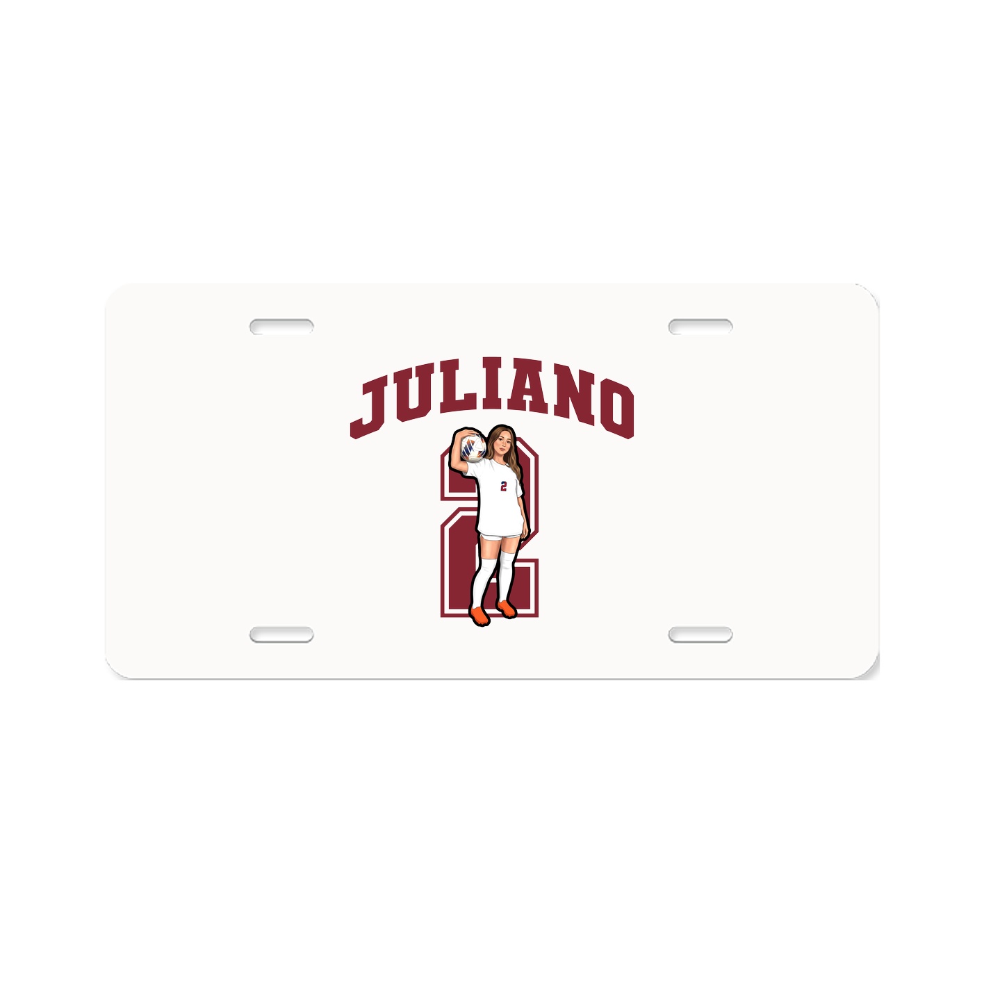 License Plate — Number in Classic
