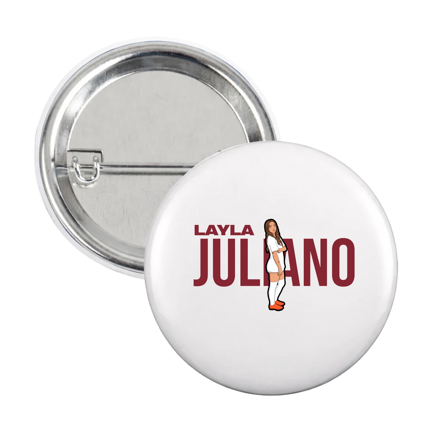 Game Day Button — Player Name in White