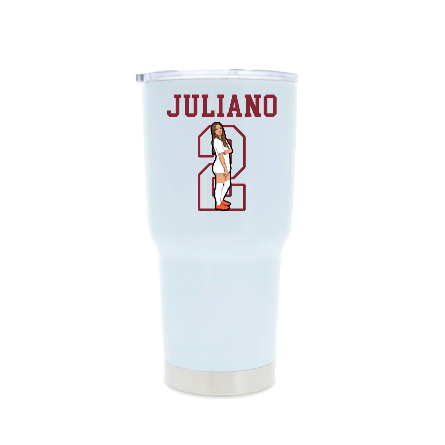 30oz Stainless Steel Tumbler — Shirsey in White