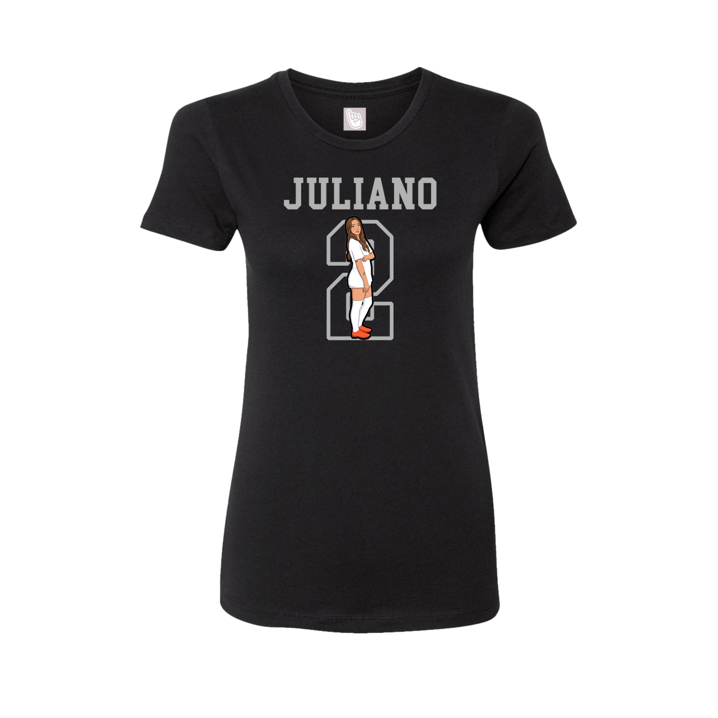 Fitted Women's Tee — Shirsey in Black