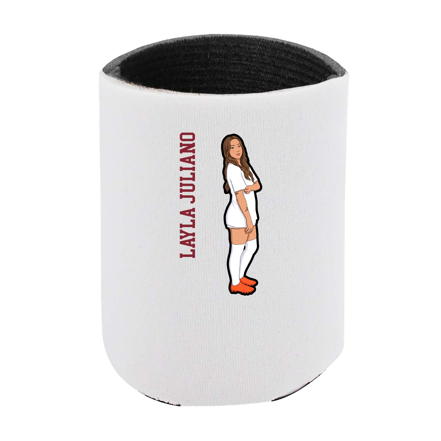 Can Holder — Name Vertical in White