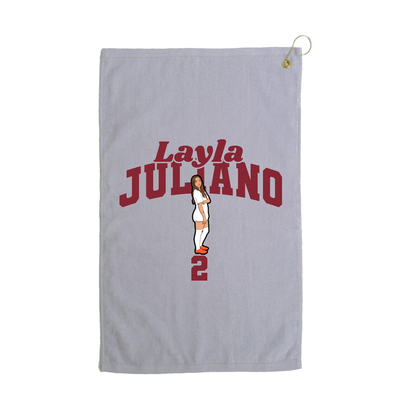 Golf Towel — Signature Arch in Grey