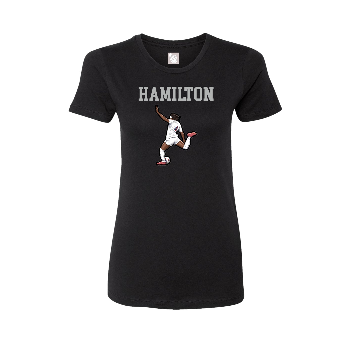 Fitted Women's Tee — Shirsey in Black