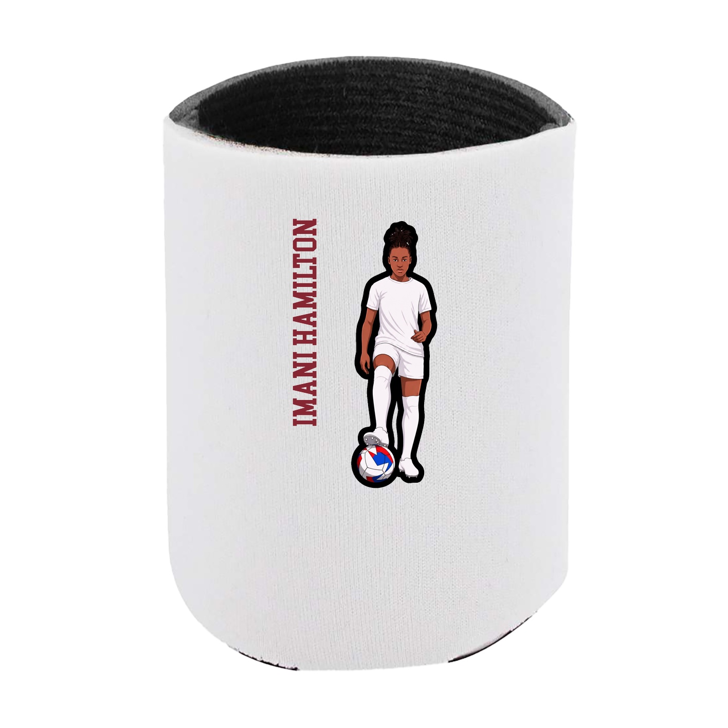 Can Holder — Name Vertical in White