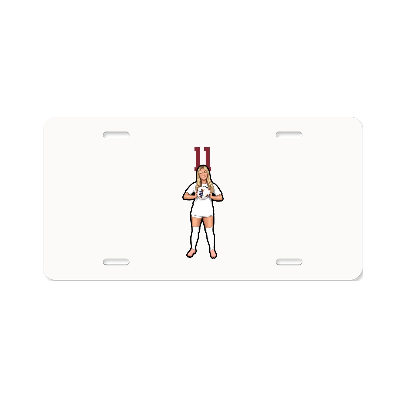 License Plate — Number Top in Classic