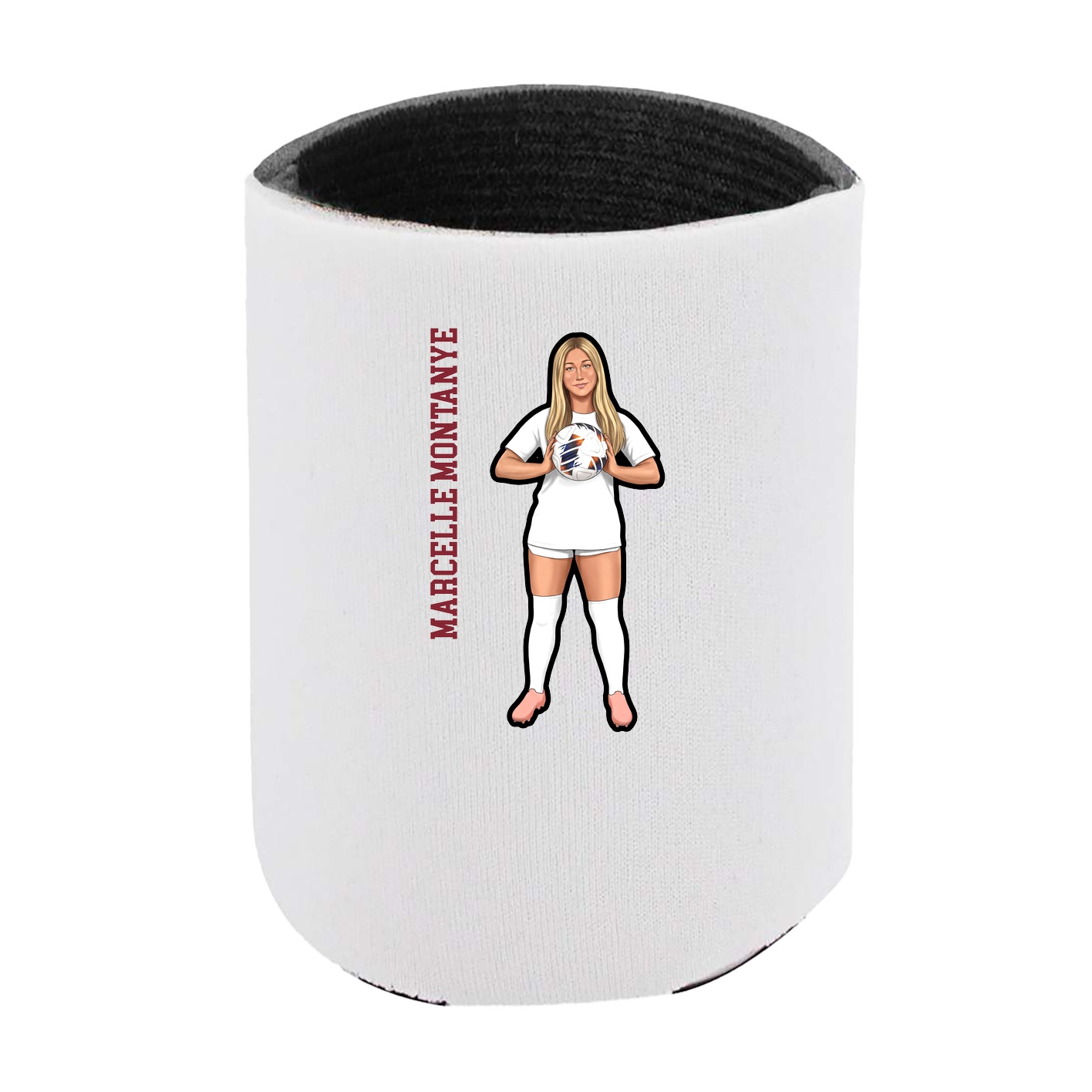 Can Holder — Name Vertical in White