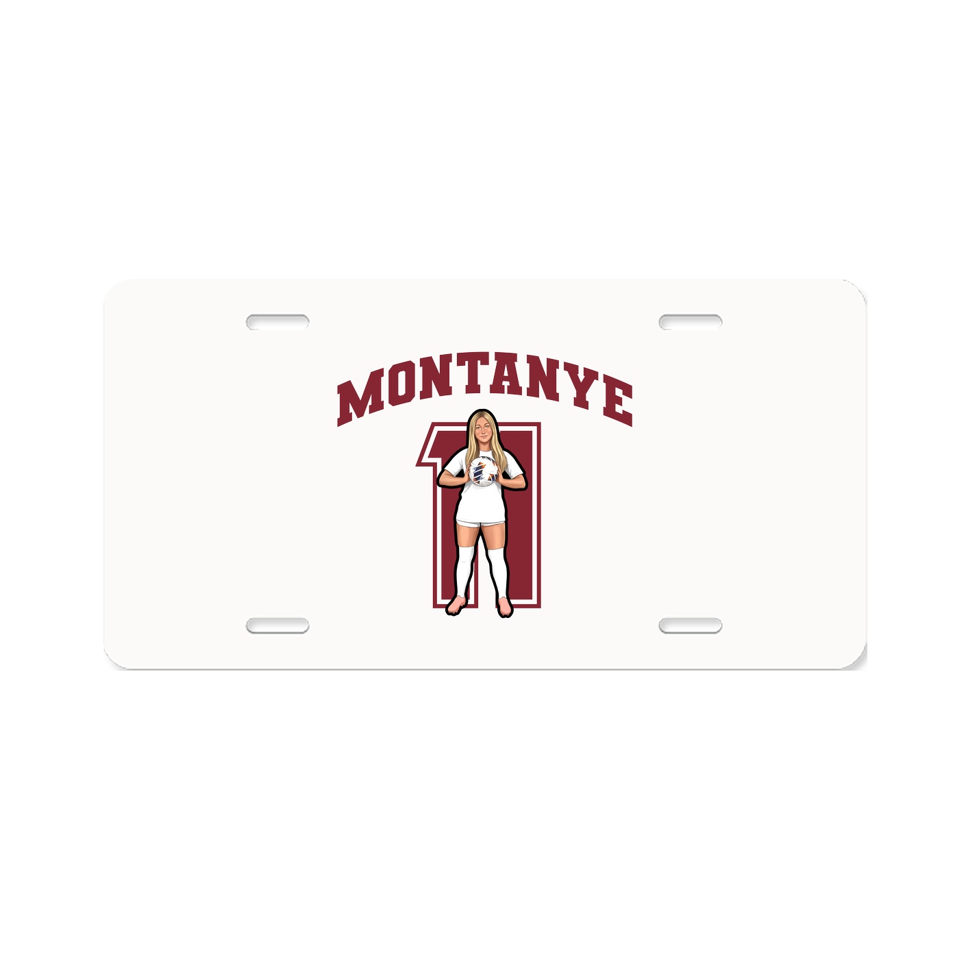 License Plate — Number in Classic