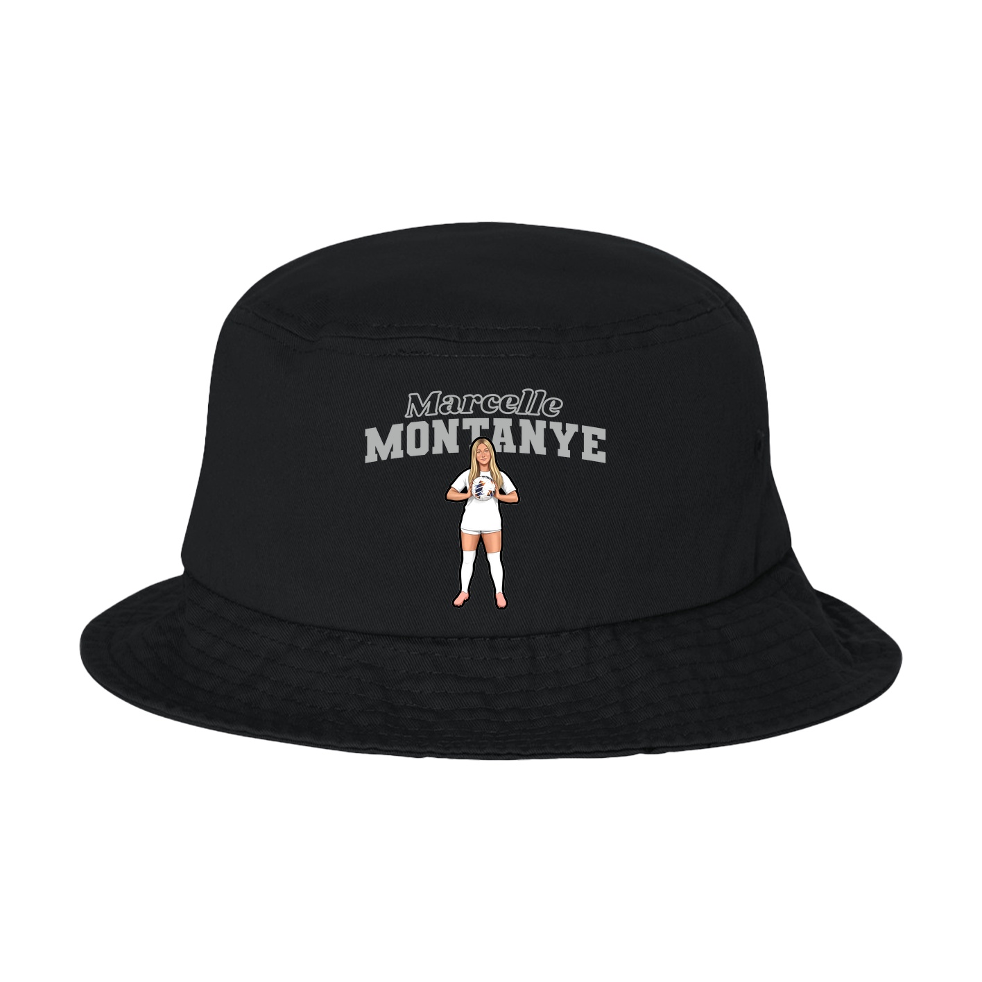 Bucket Cap — Name Arch in Black