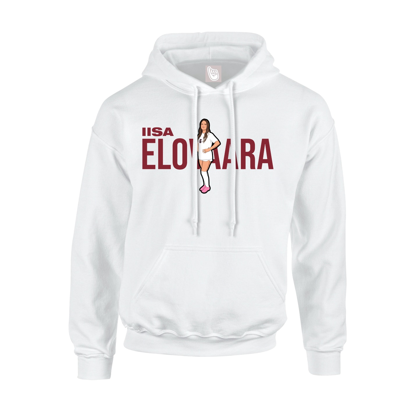 Hoodie — Player Name in White