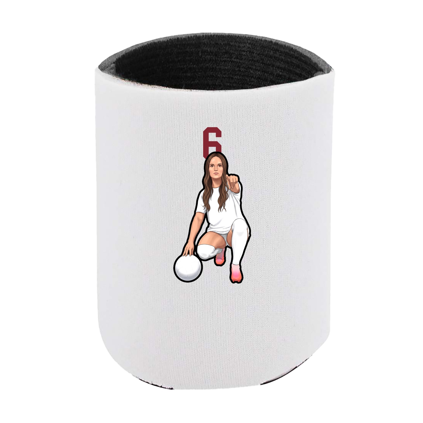 Can Holder — Number Top in White