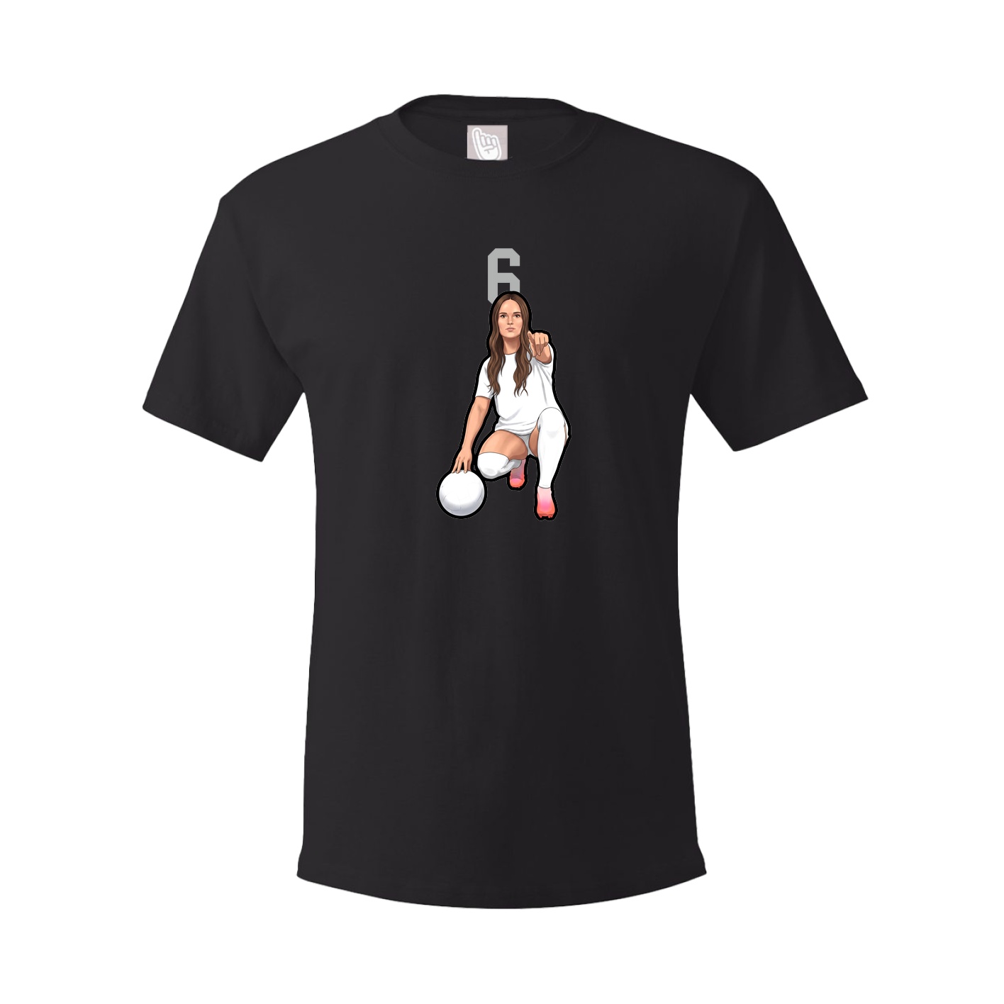 Youth Tee — Number Top in Black