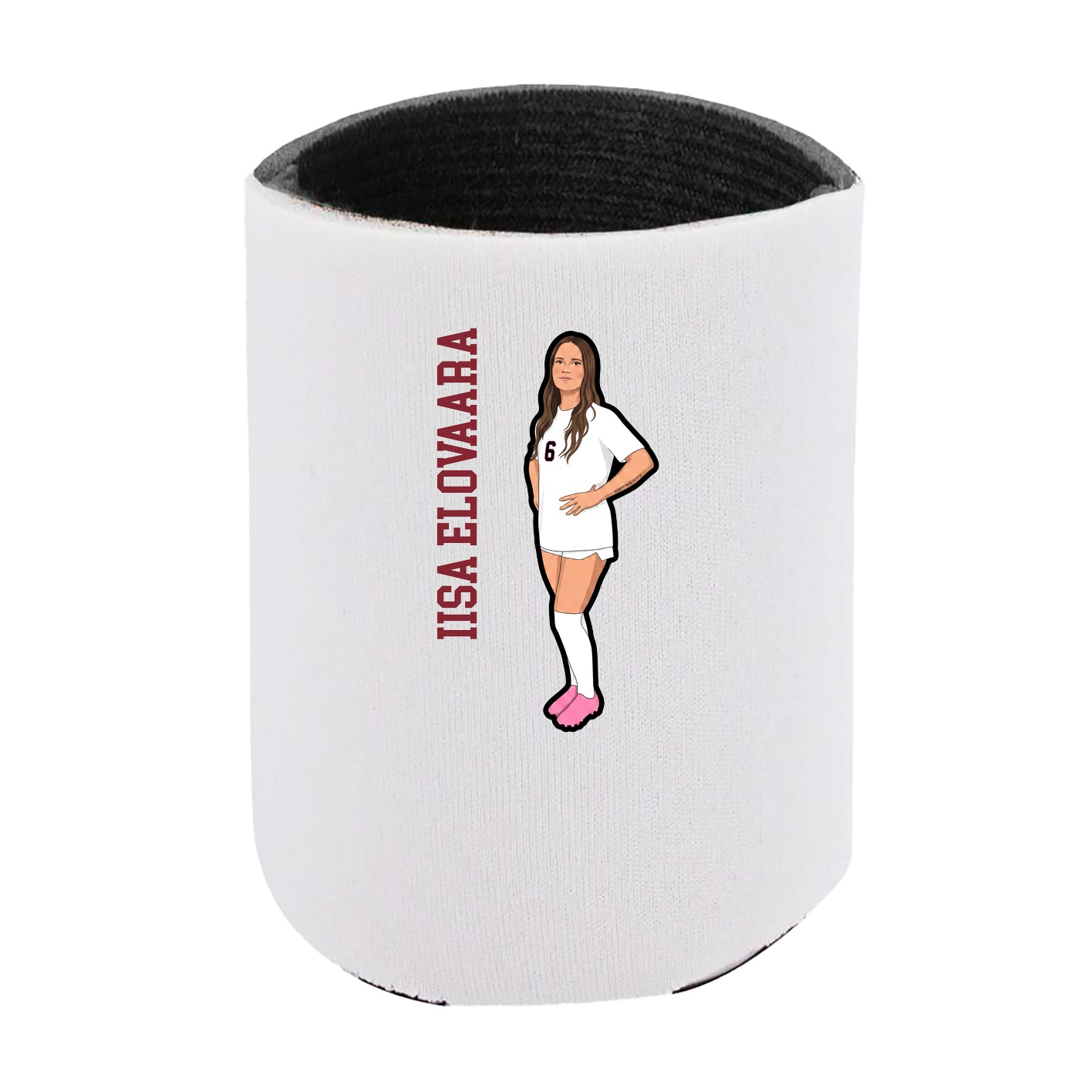 Can Holder — Name Vertical in White