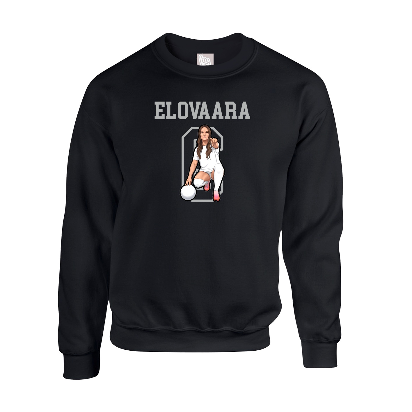 Fleece Crew — Shirsey in Black