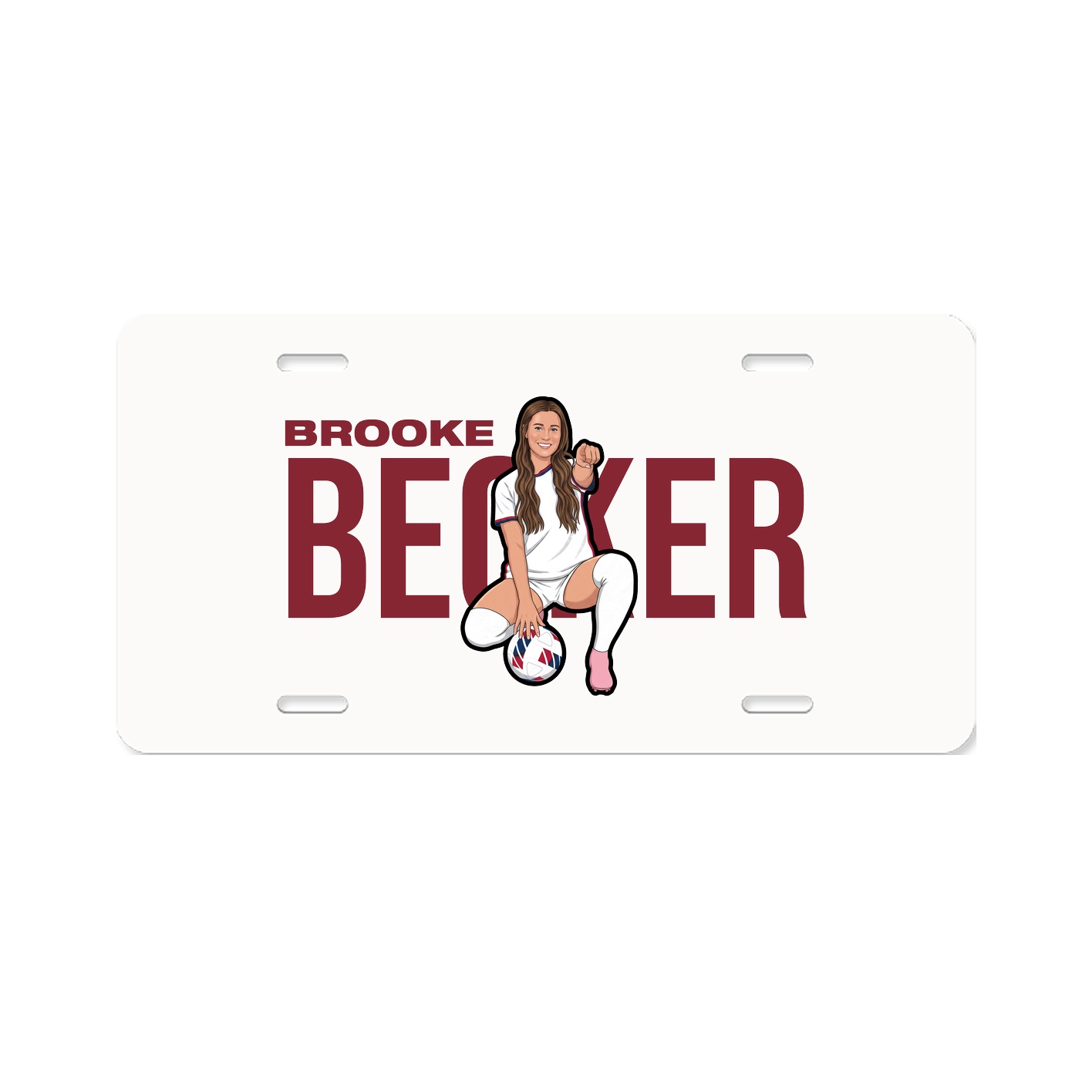 License Plate — Player Name in Classic