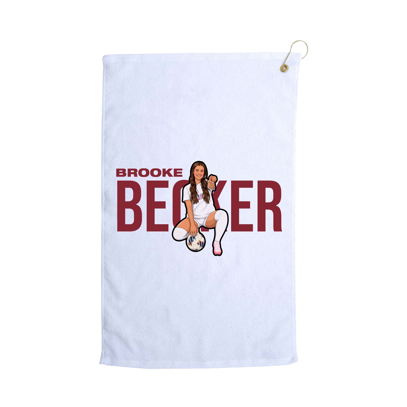 Golf Towel — Player Name in White