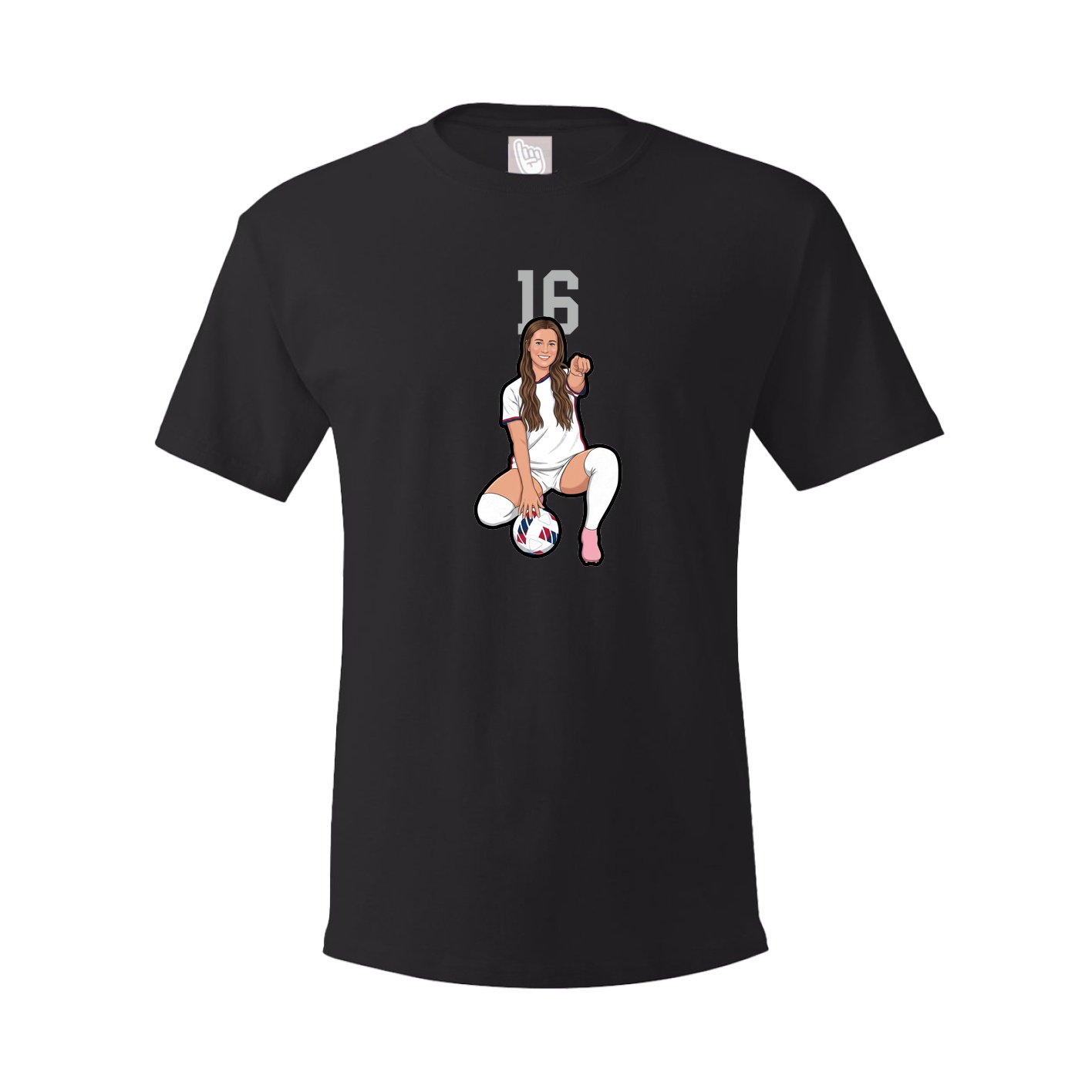 Youth Tee — Number Top in Black