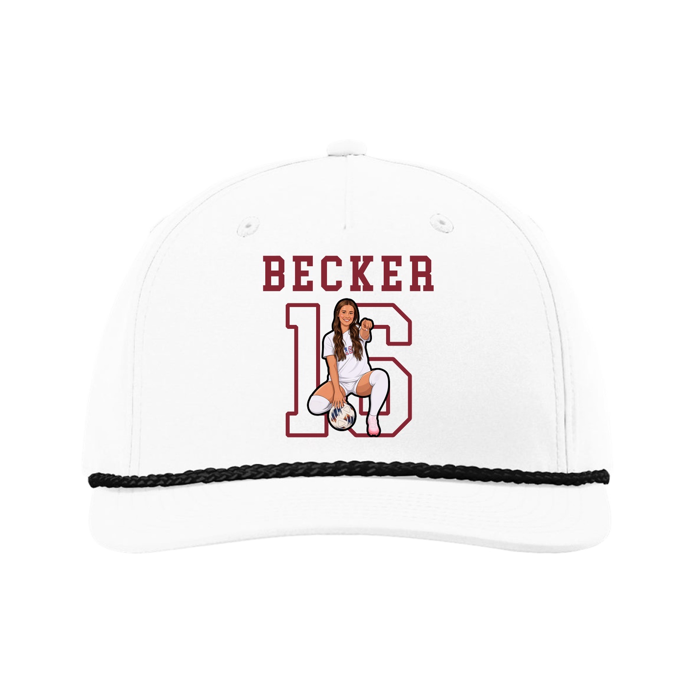Five-Panel Classic Rope Cap — Shirsey in White