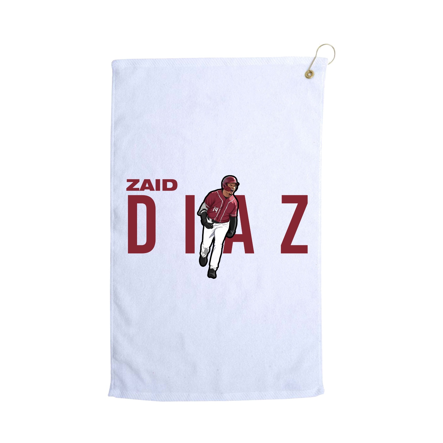 Golf Towel — Player Name in White