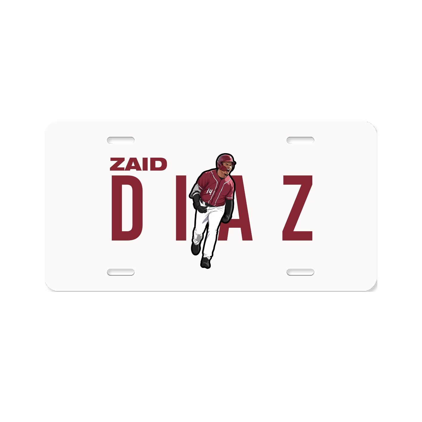 License Plate — Player Name in Classic