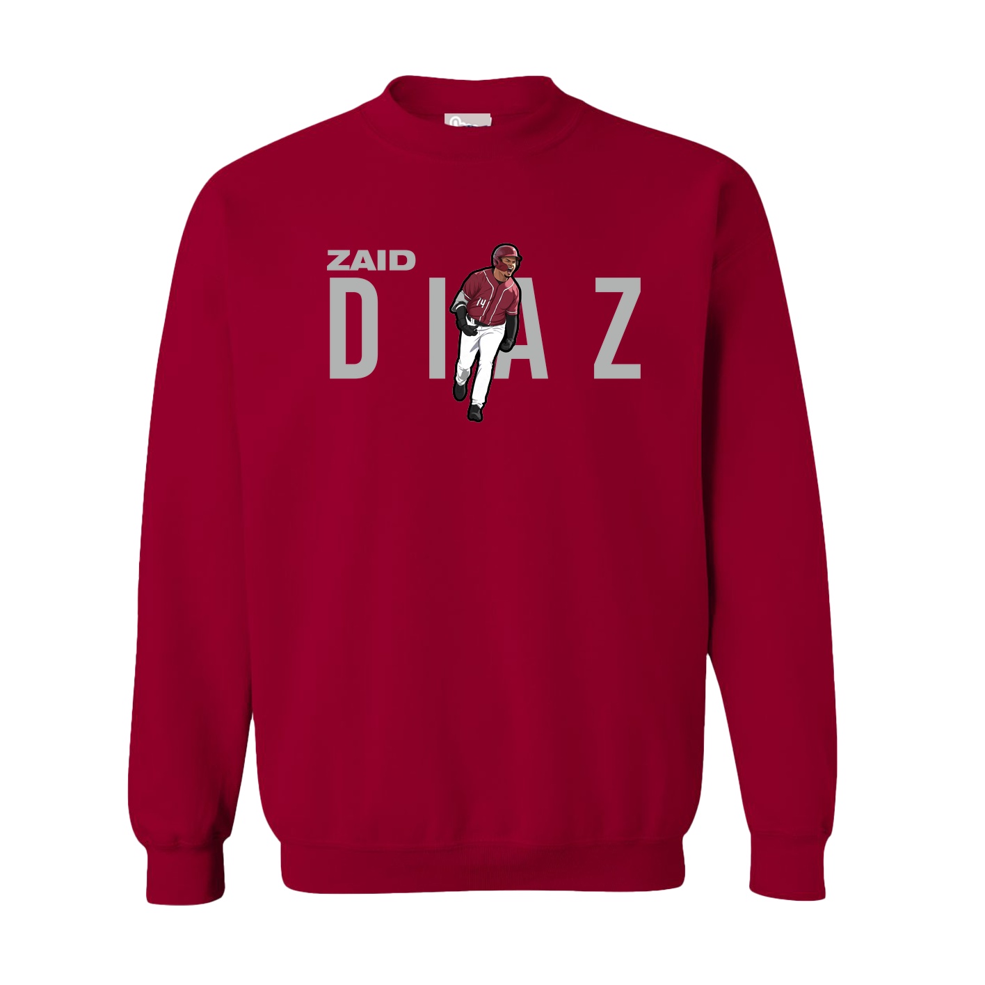 Fleece Crew — Player Name in Cardinal
