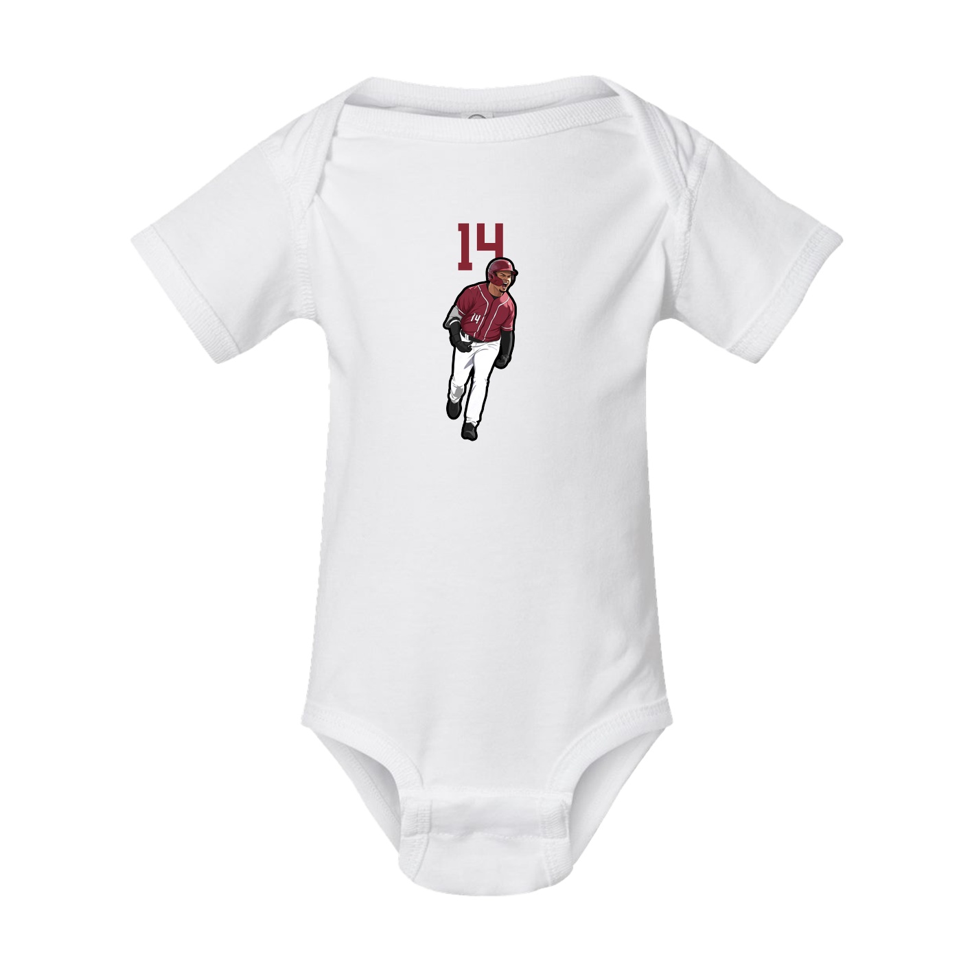 Baby Onesie — Number Top in White