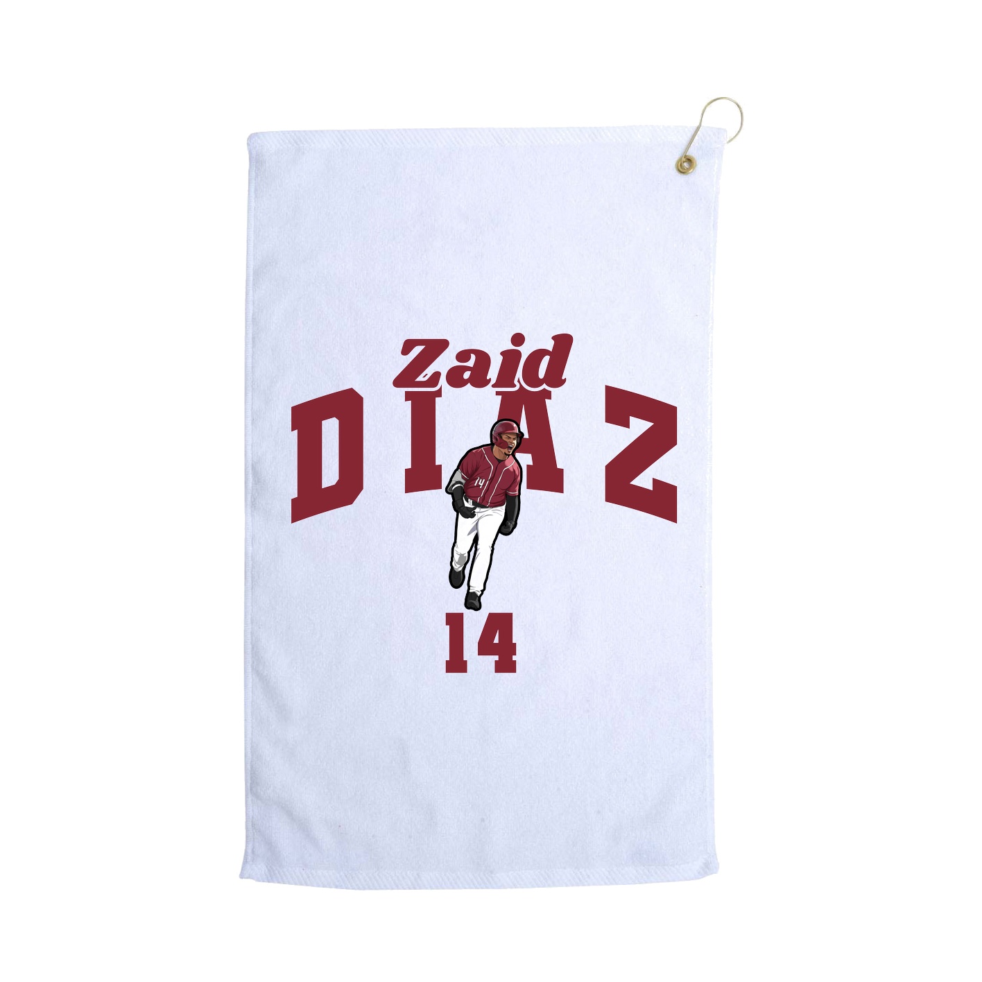 Golf Towel — Signature Arch in White