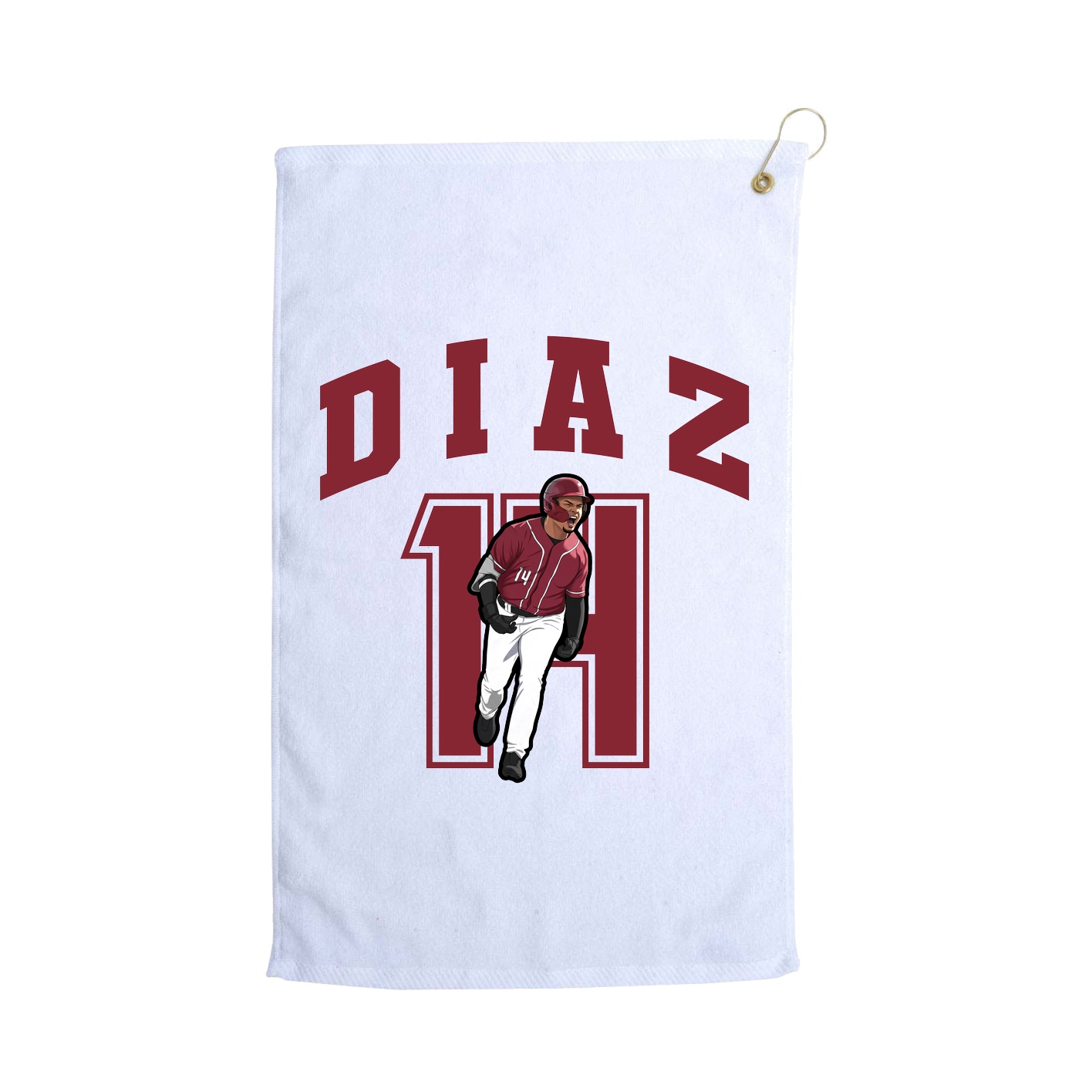 Golf Towel — Number in White