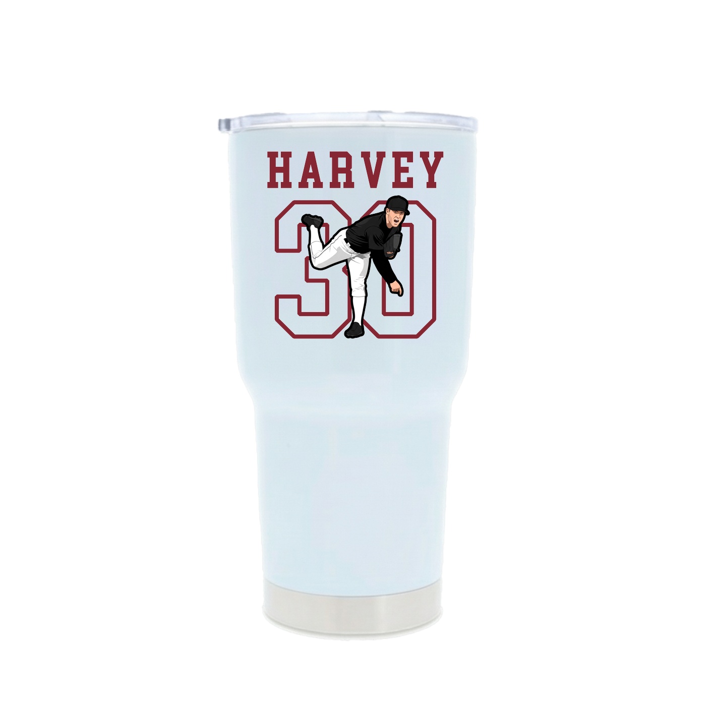 30oz Stainless Steel Tumbler — Shirsey in White