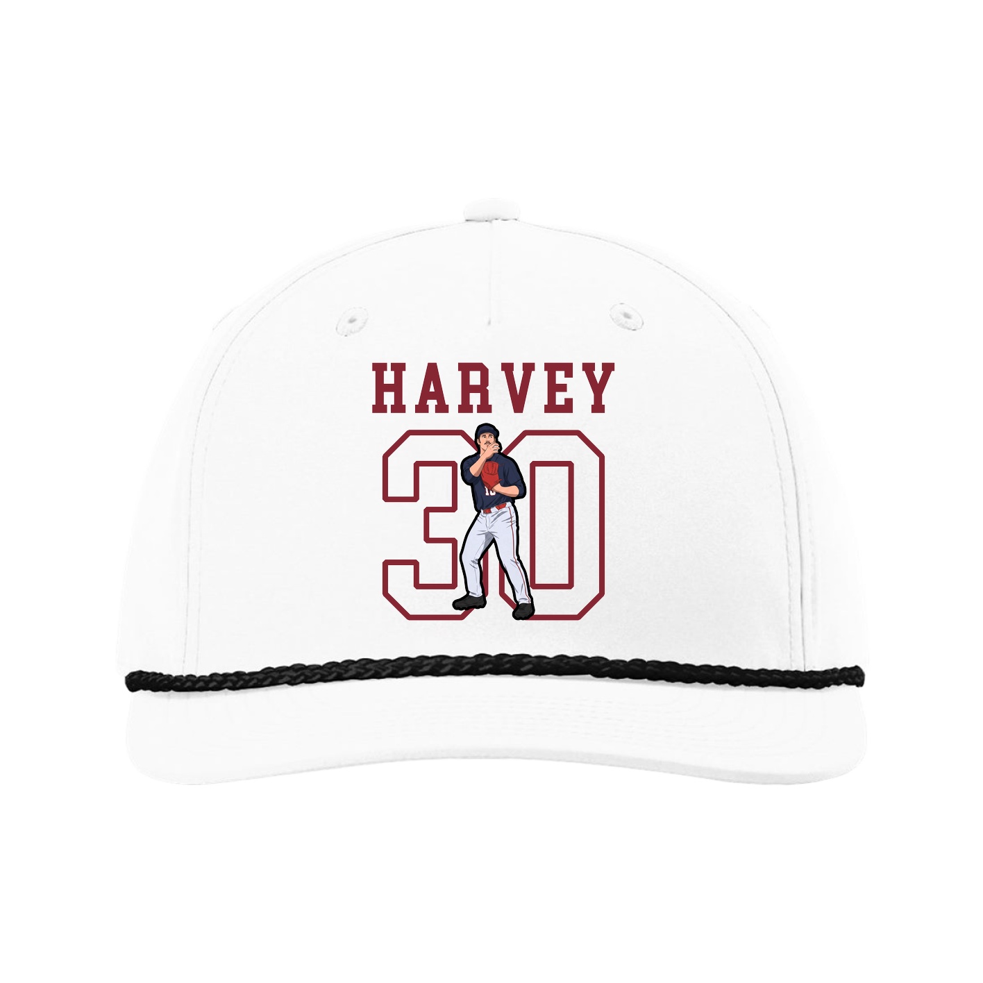 Five-Panel Classic Rope Cap — Shirsey in White