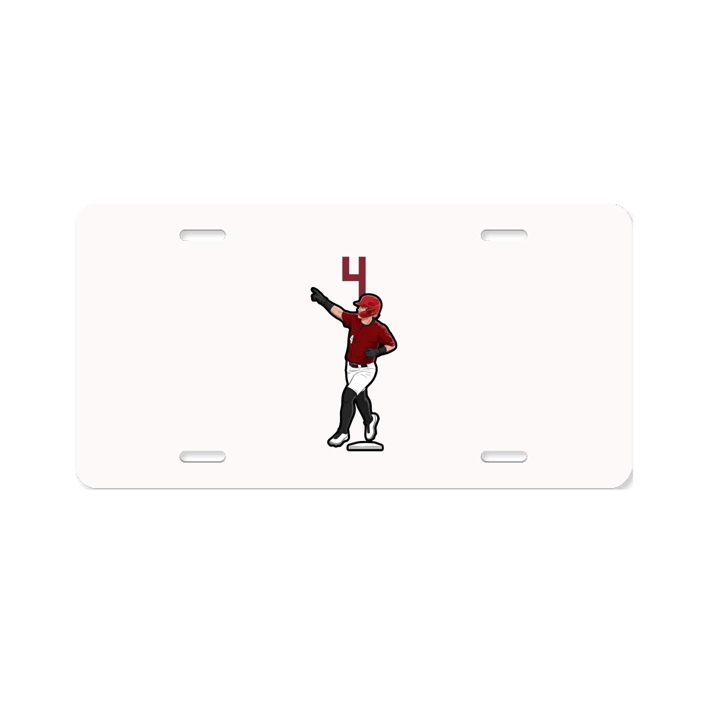 License Plate — Number Top in Classic