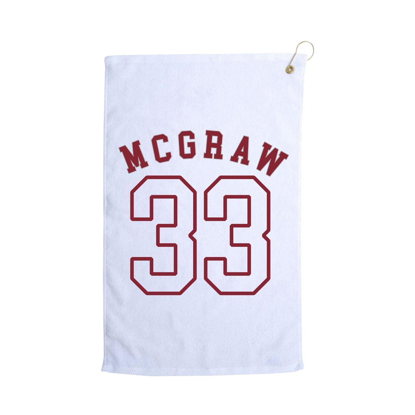 Golf Towel — Shirsey Arch in White
