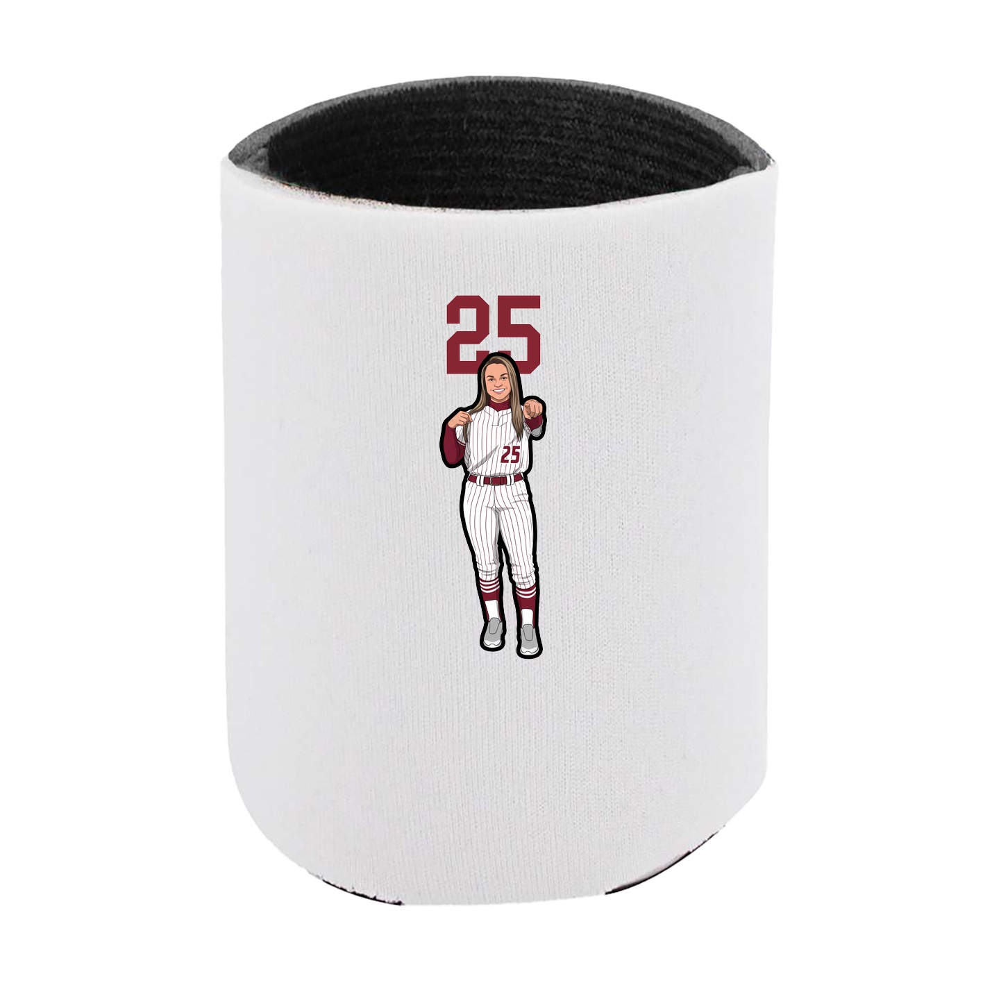 Can Holder — Number Top in White
