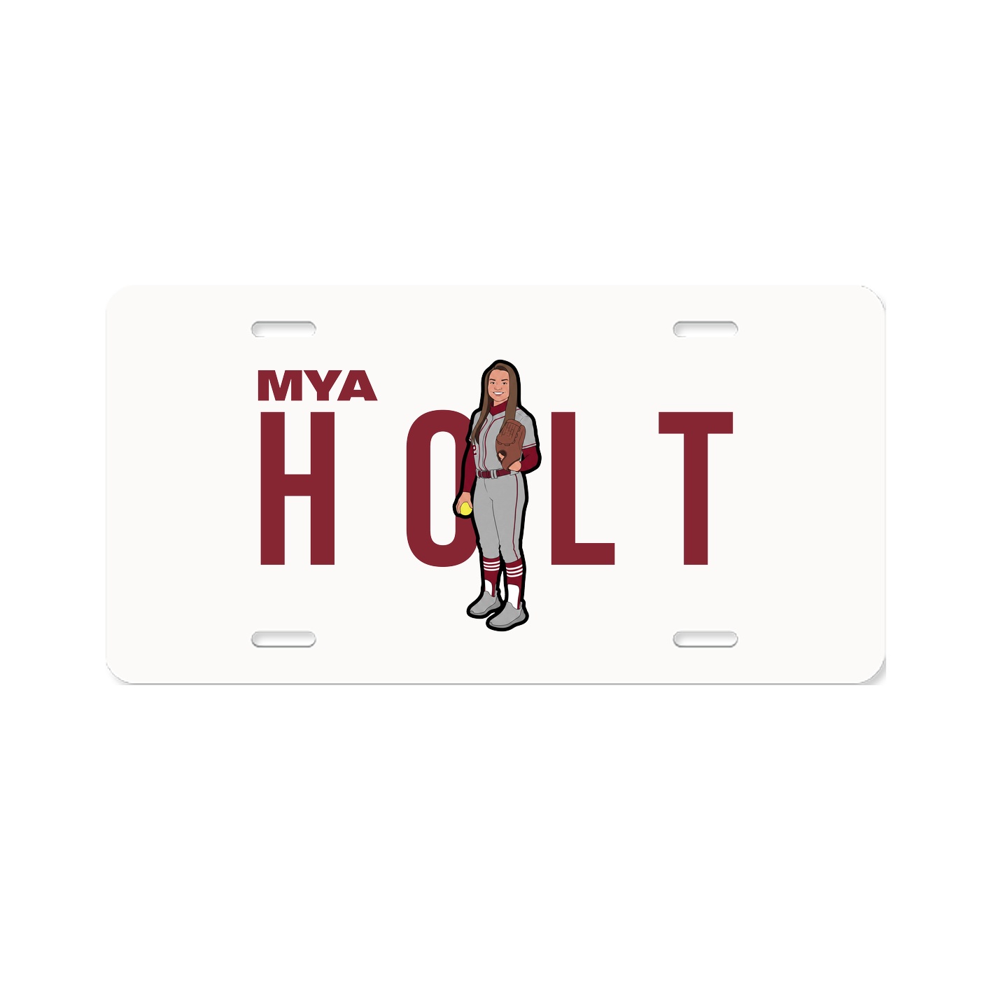 License Plate — Player Name in Classic