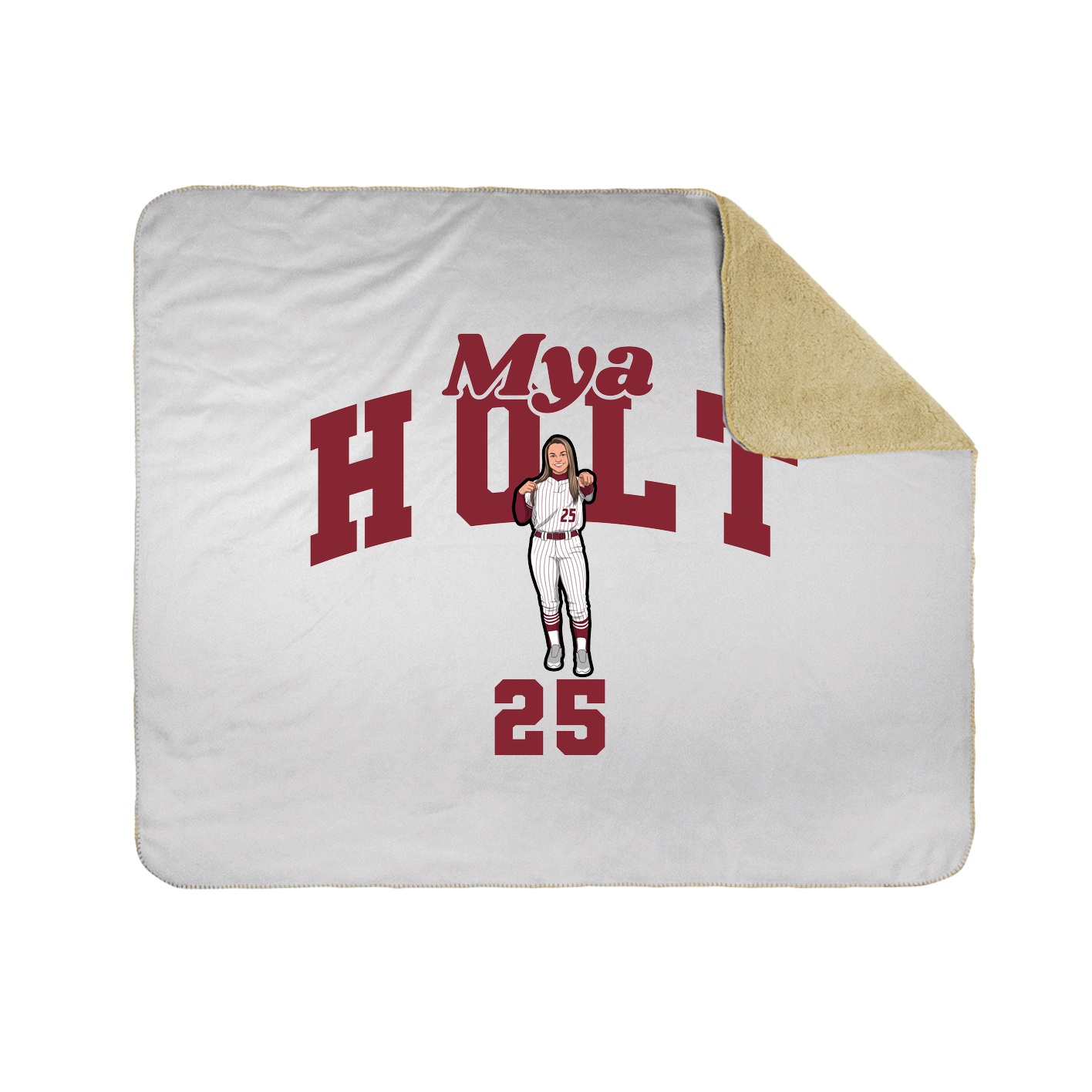 Throw Blanket — Signature Arch in White