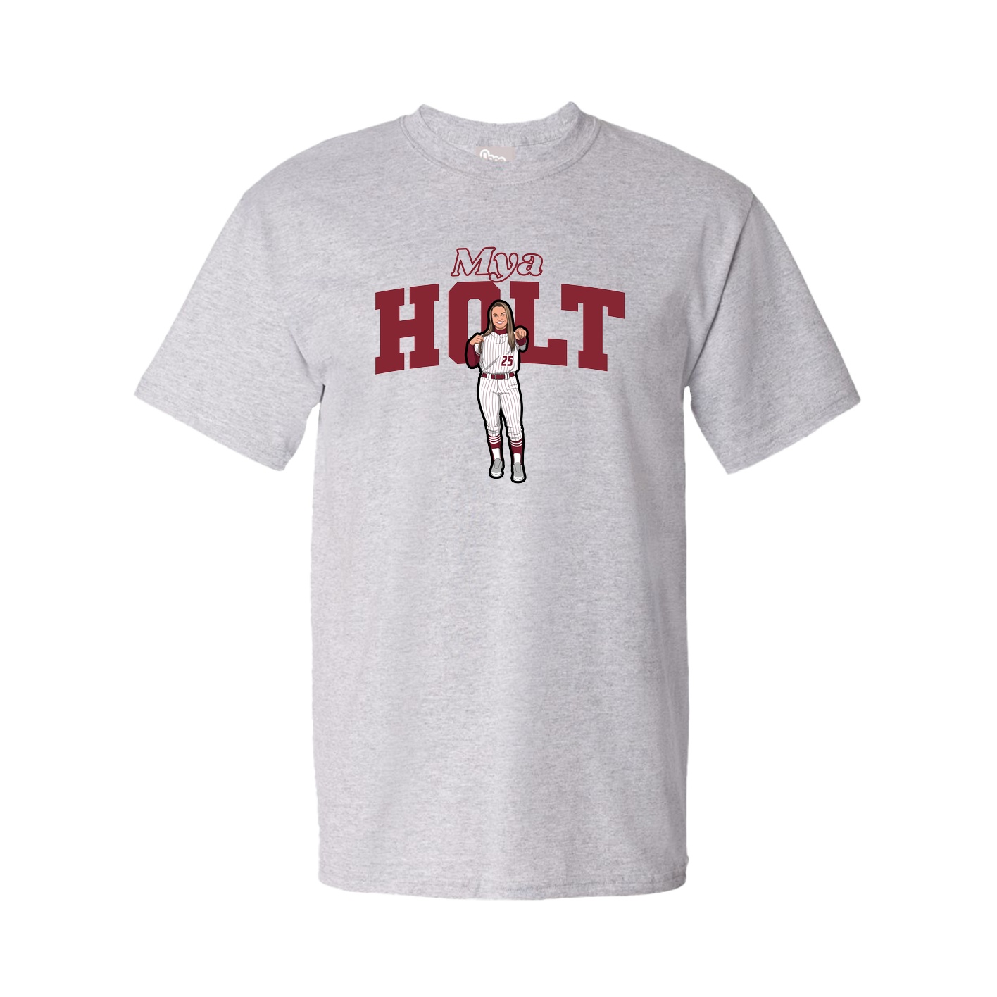 Youth Tee — Name Arch in Grey