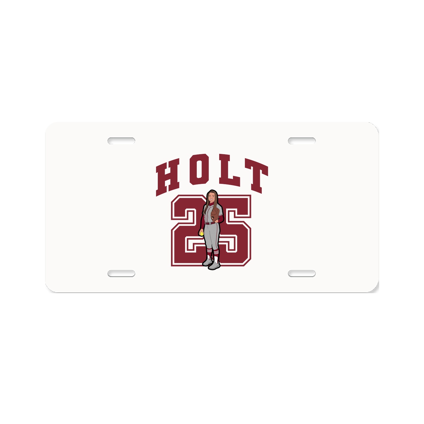 License Plate — Number in Classic