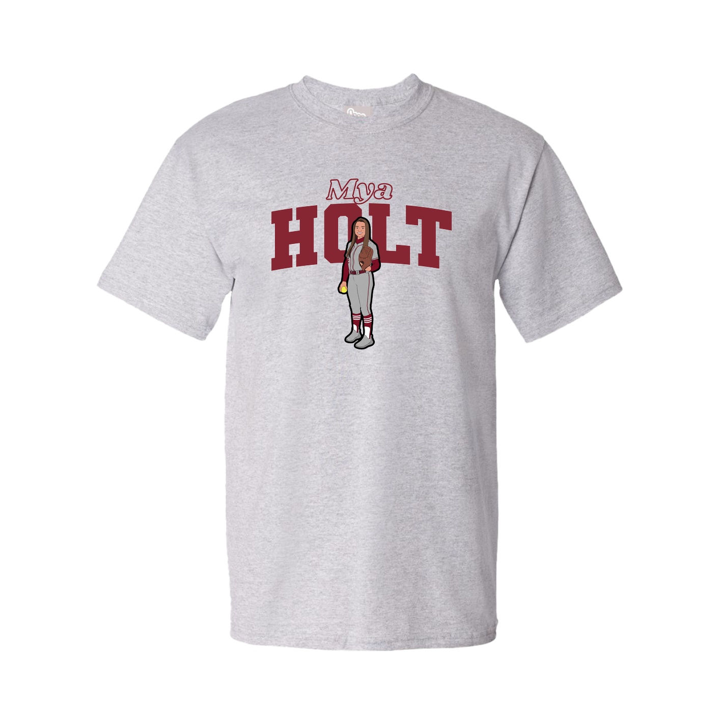 Tee — Name Arch in Grey