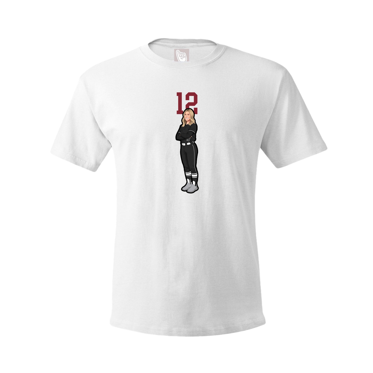 Tee — Number Top in White