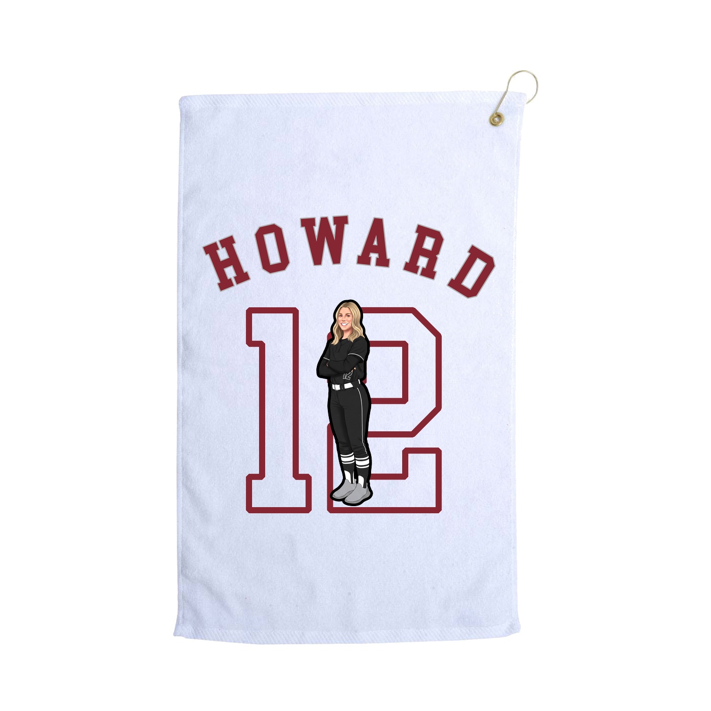 Golf Towel — Shirsey Arch in White