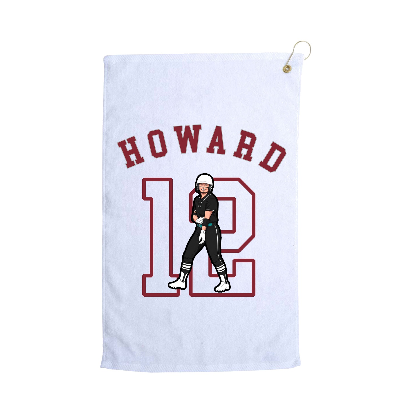 Golf Towel — Shirsey Arch in White