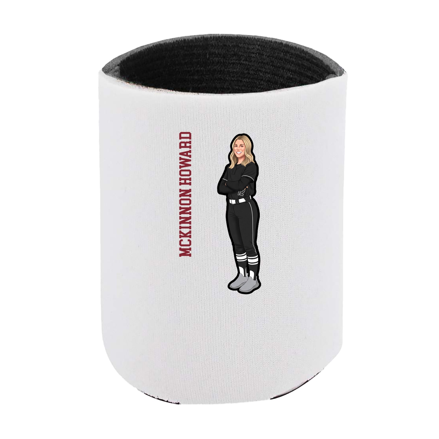Can Holder — Name Vertical in White