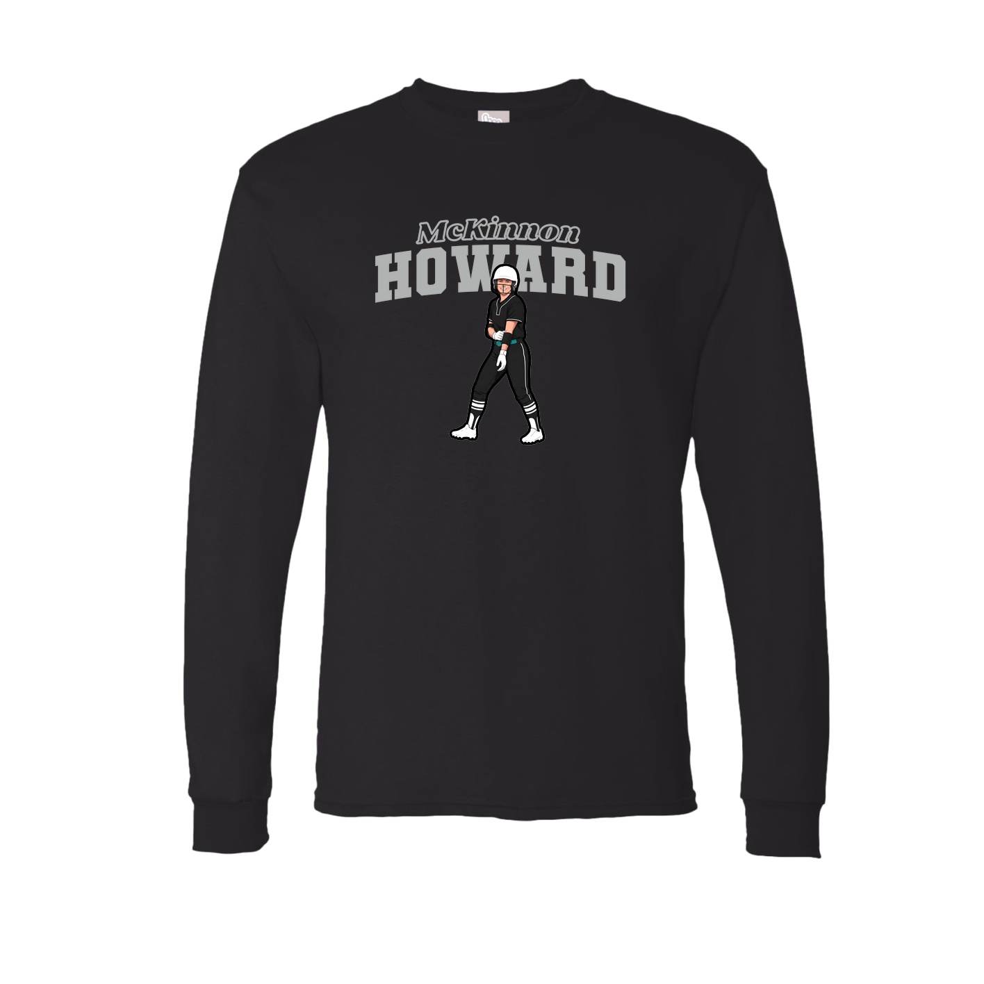 Long Sleeve Tee — Name Arch in Black