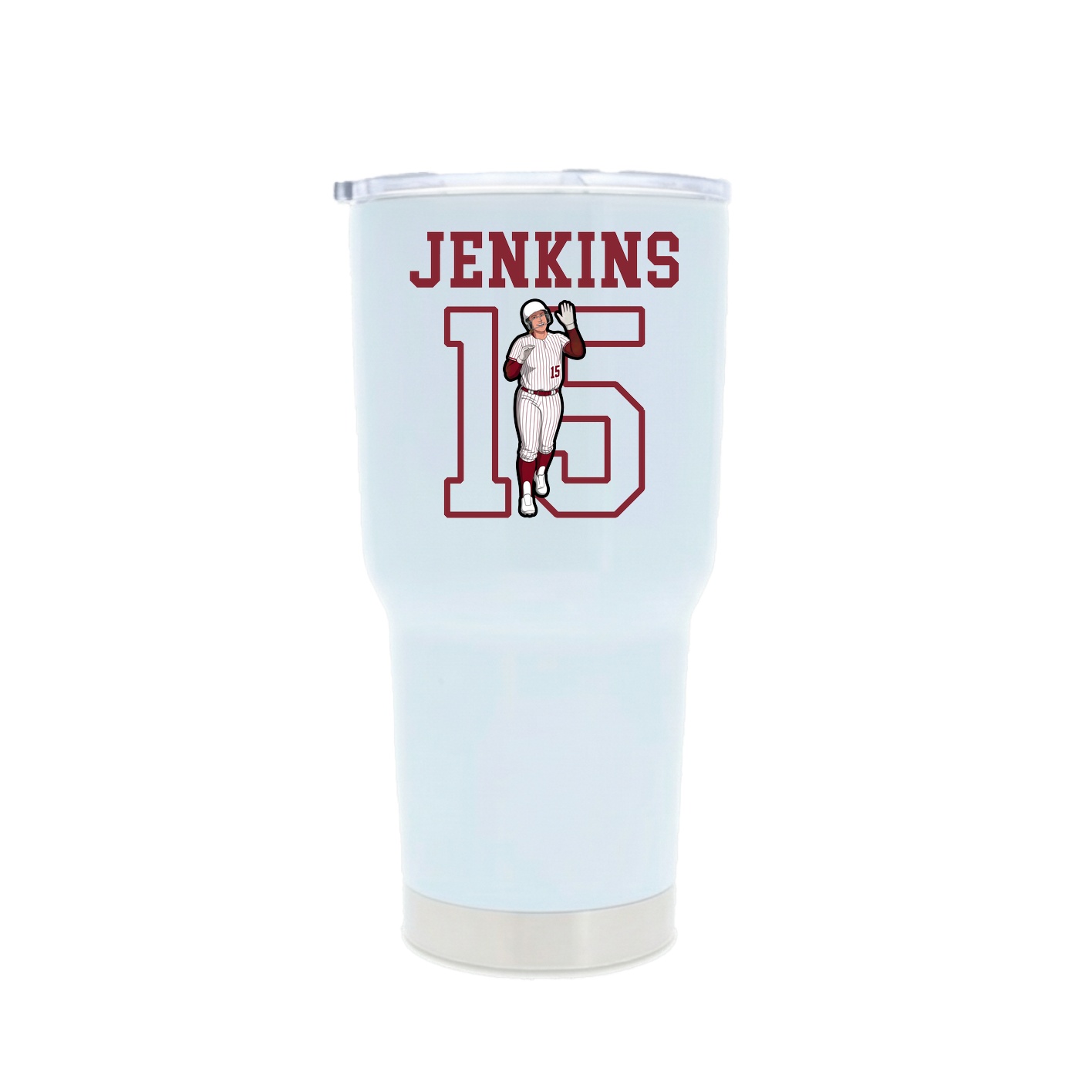 30oz Stainless Steel Tumbler — Shirsey in White