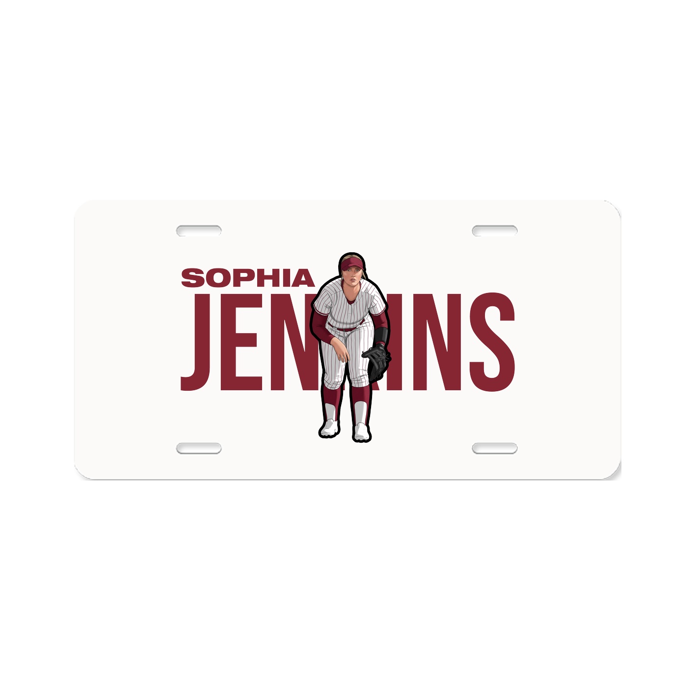 License Plate — Player Name in Classic