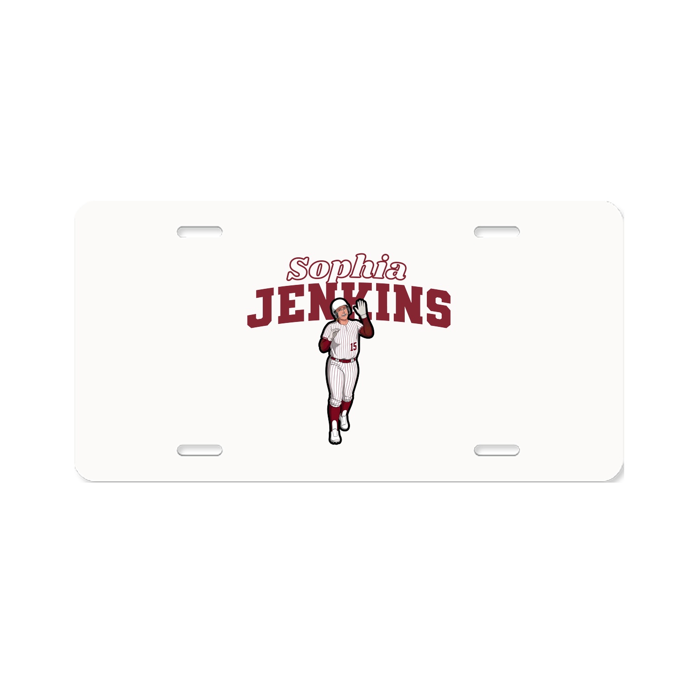License Plate — Name Arch in Classic