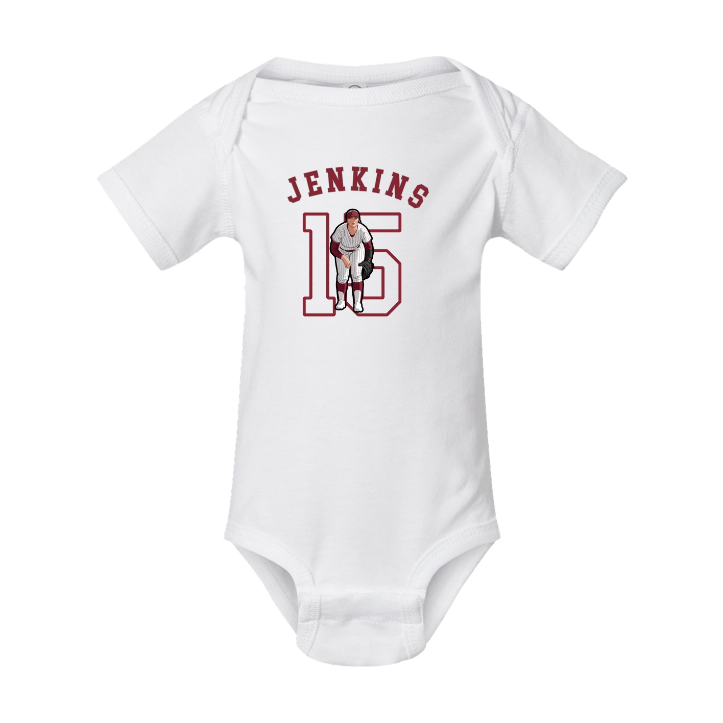 Baby Onesie — Shirsey Arch in White