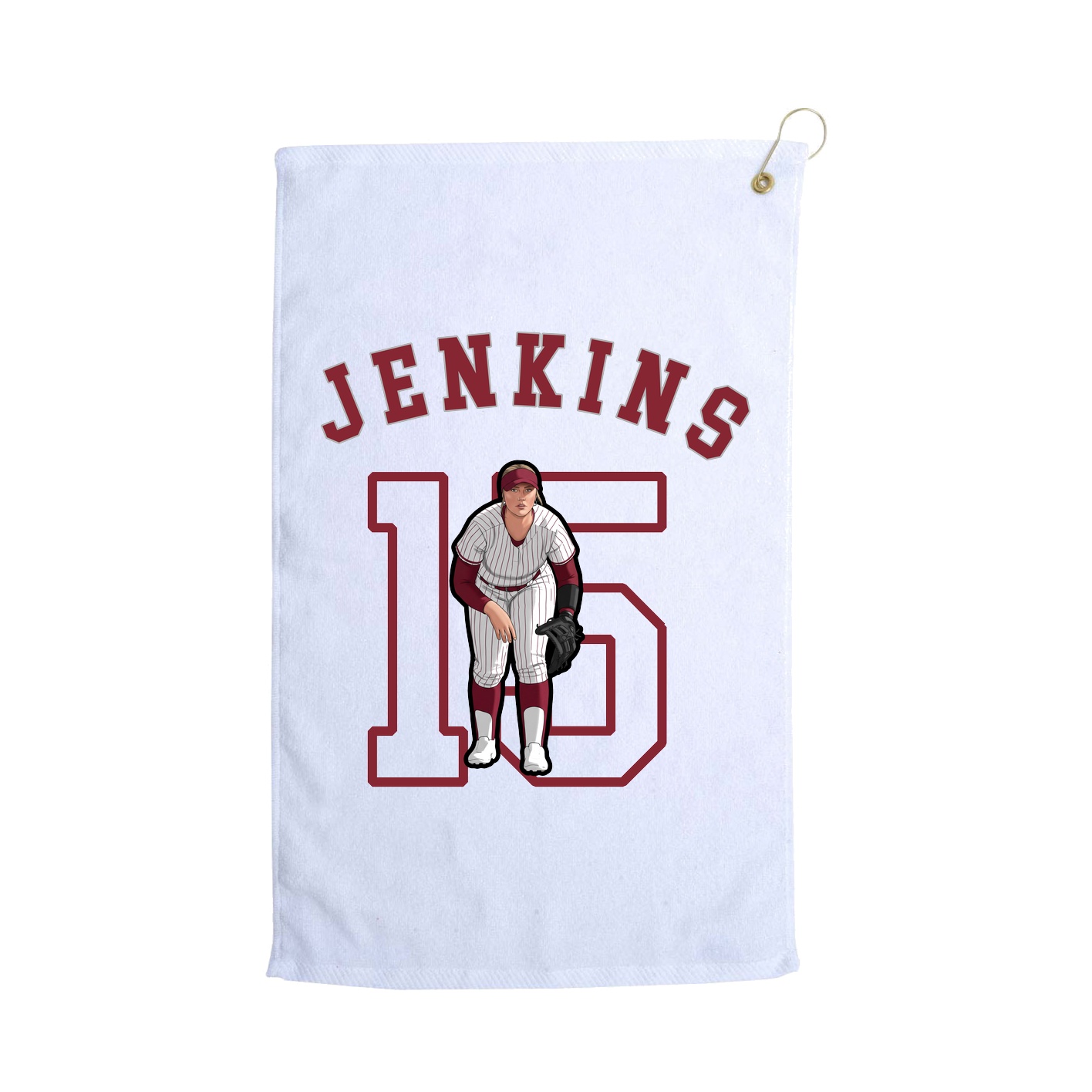 Golf Towel — Shirsey Arch in White